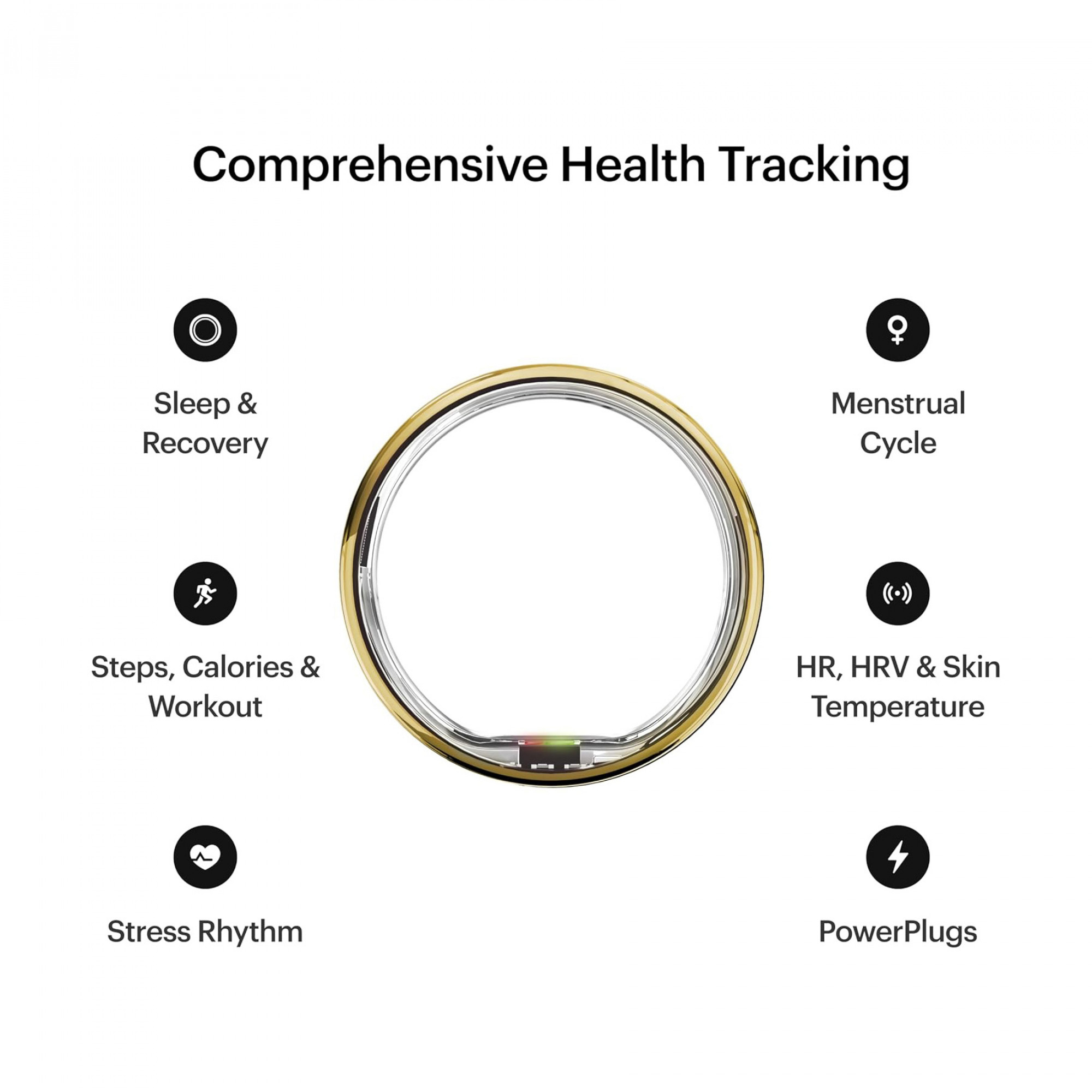 Умное кольцо ULTRAHUMAN Ring AIR (Bionic Gold) (Size 8)